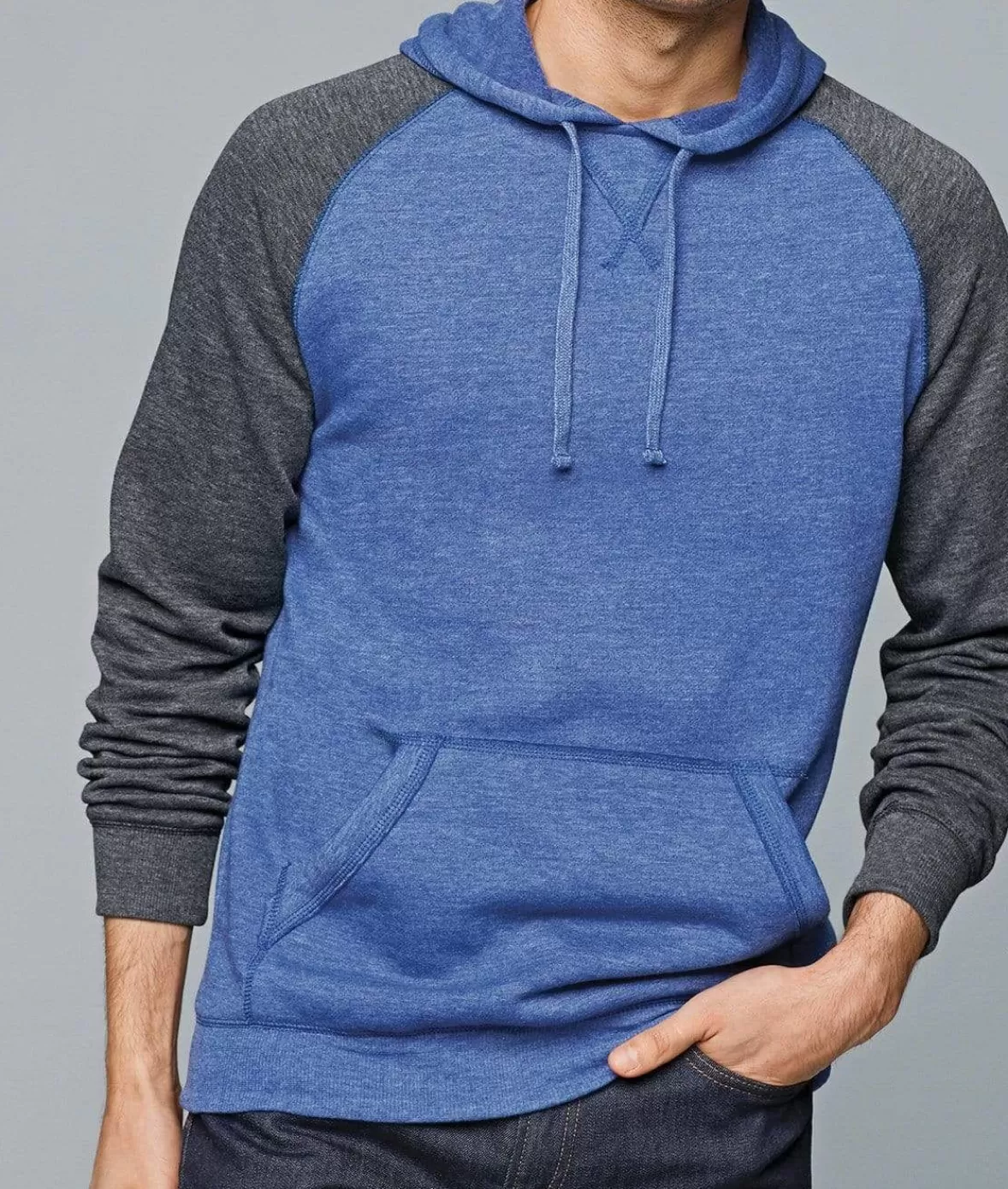 Men'S Ridiculously Soft Fleece Raglan Hoodie | Nayked Apparel Best Sale