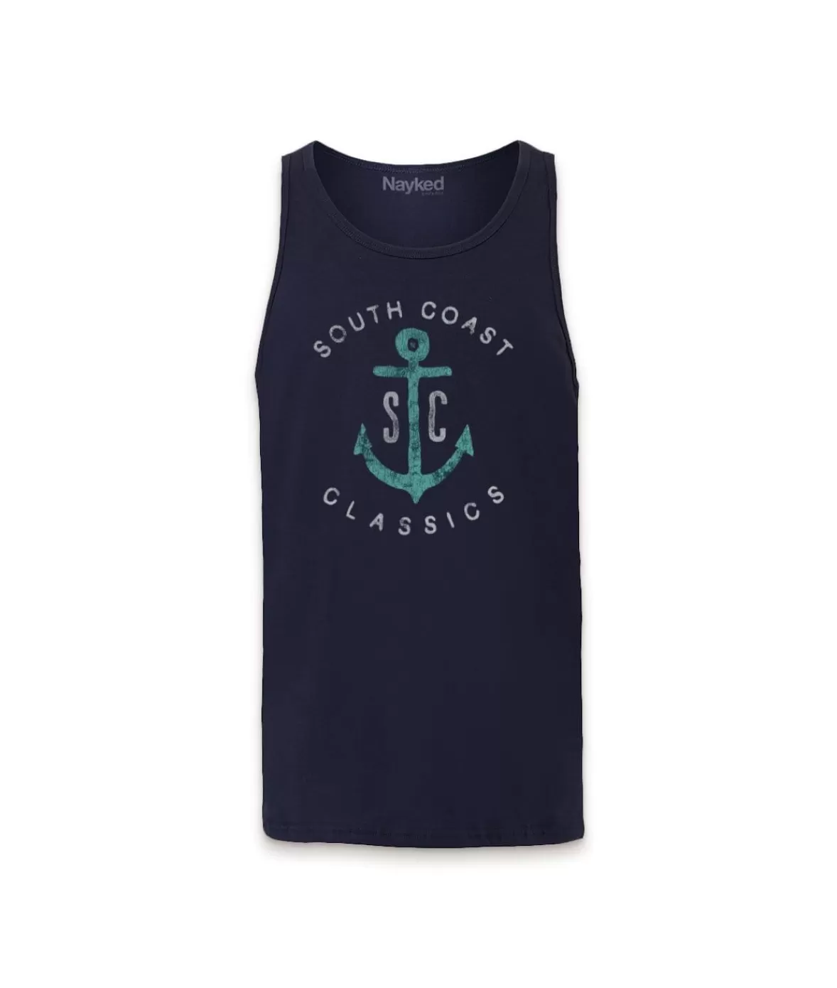 Men'S Ridiculously Soft Graphic Lightweight Tank Top | Sc Anchor | Nayked Apparel Clearance