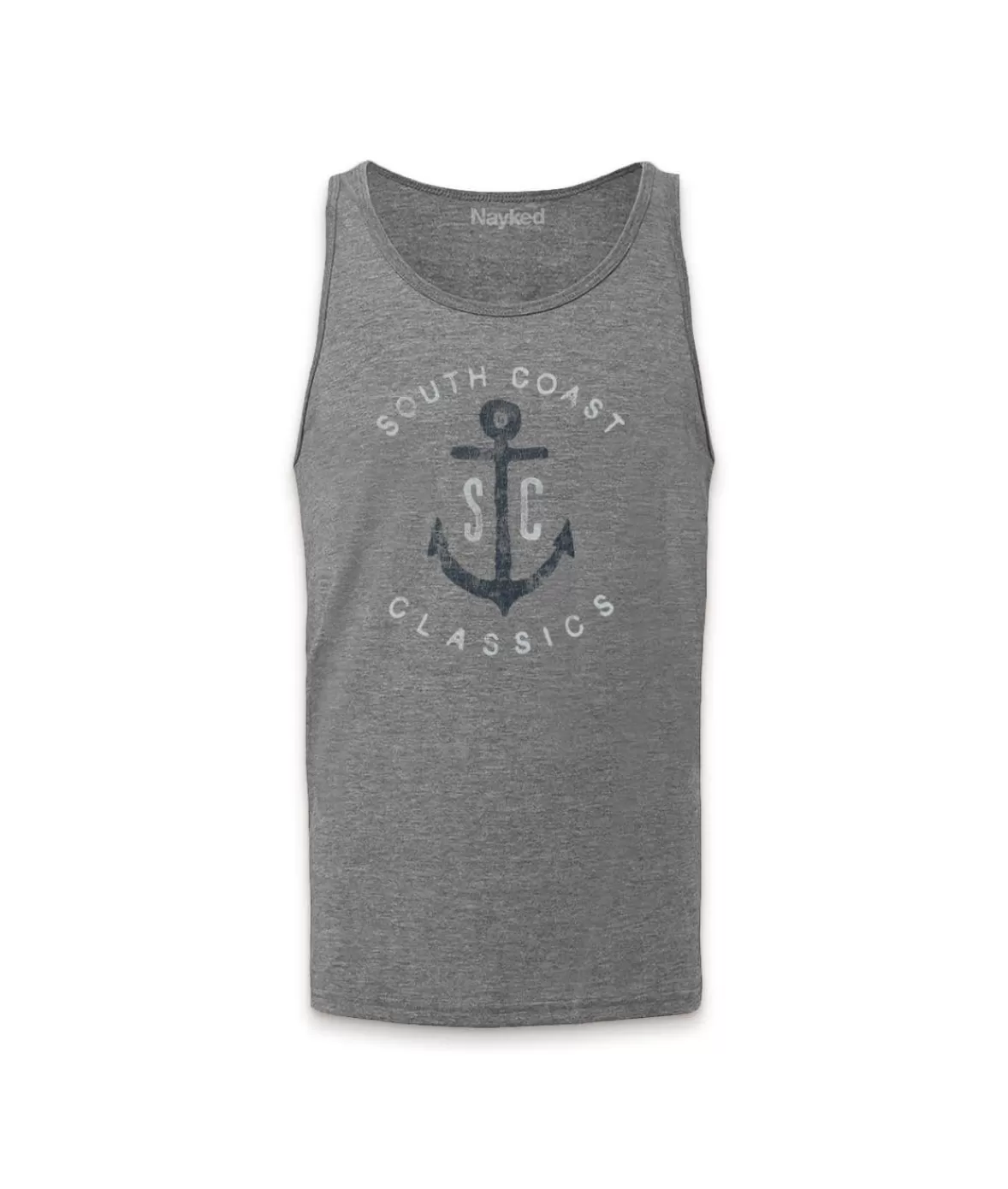 Men'S Ridiculously Soft Graphic Lightweight Tank Top | Sc Anchor | Nayked Apparel Outlet