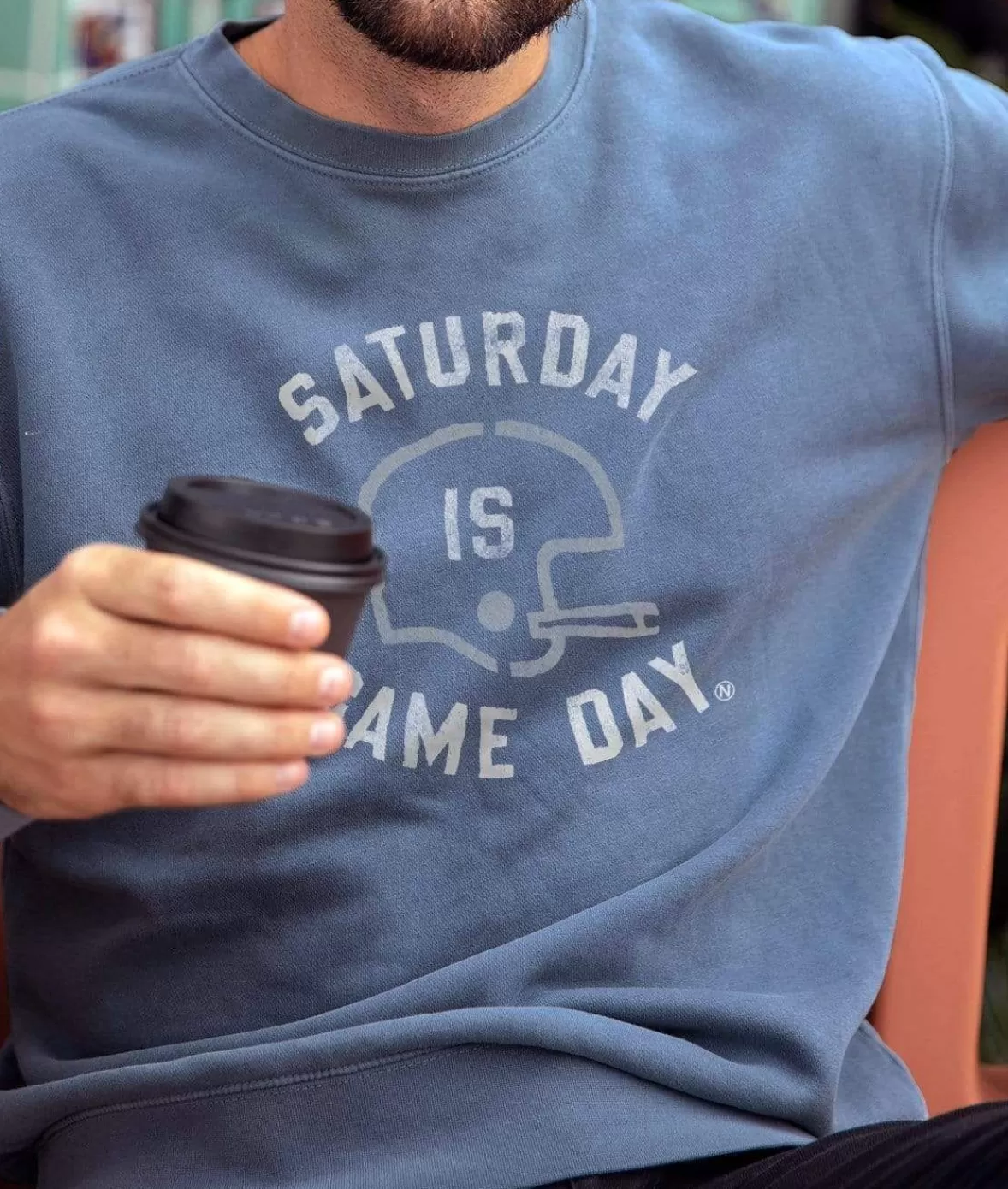 Men'S Ridiculously Soft Heavyweight Fleece Graphic Pullover Sweatshirt | Saturday Is Game Day | Nayked Apparel Clearance