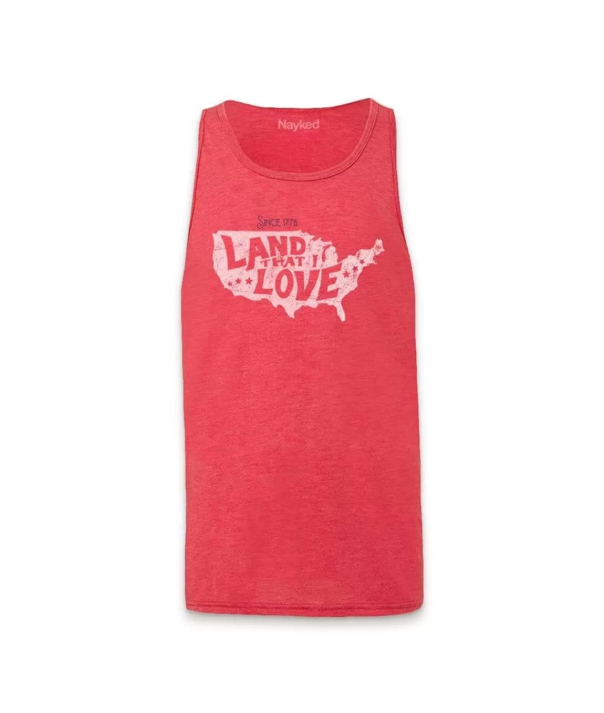 Men'S Ridiculously Soft Lightweight Graphic Tank | Land That I Love | Nayked Apparel Discount