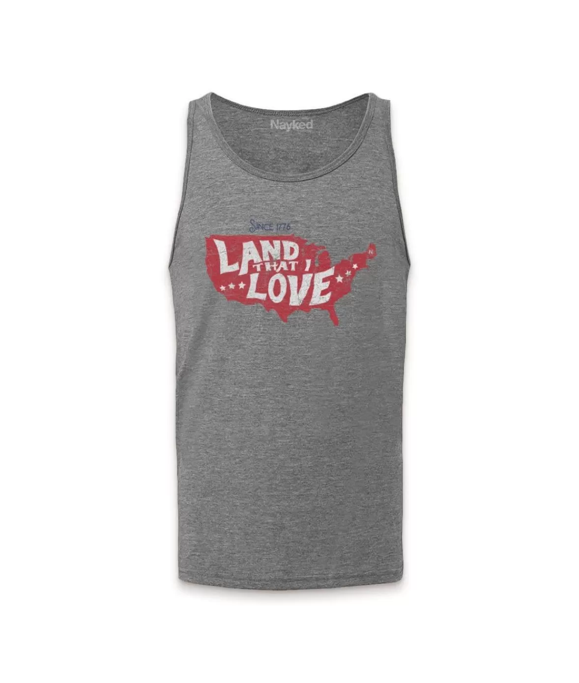 Men'S Ridiculously Soft Lightweight Graphic Tank | Land That I Love | Nayked Apparel Discount