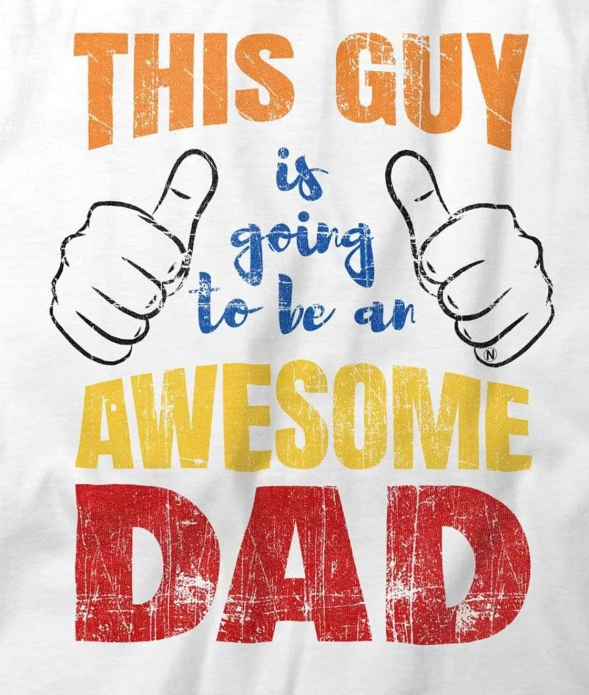 Men'S Ridiculously Soft Lightweight Graphic Tee | Awesome Dad-To-Be | Nayked Apparel Shop