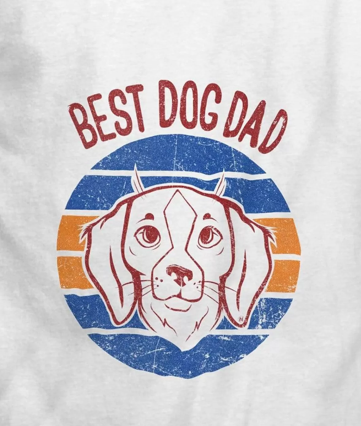 Men'S Ridiculously Soft Lightweight Graphic Tee | Best Dog Dad (V2) | Nayked Apparel Clearance