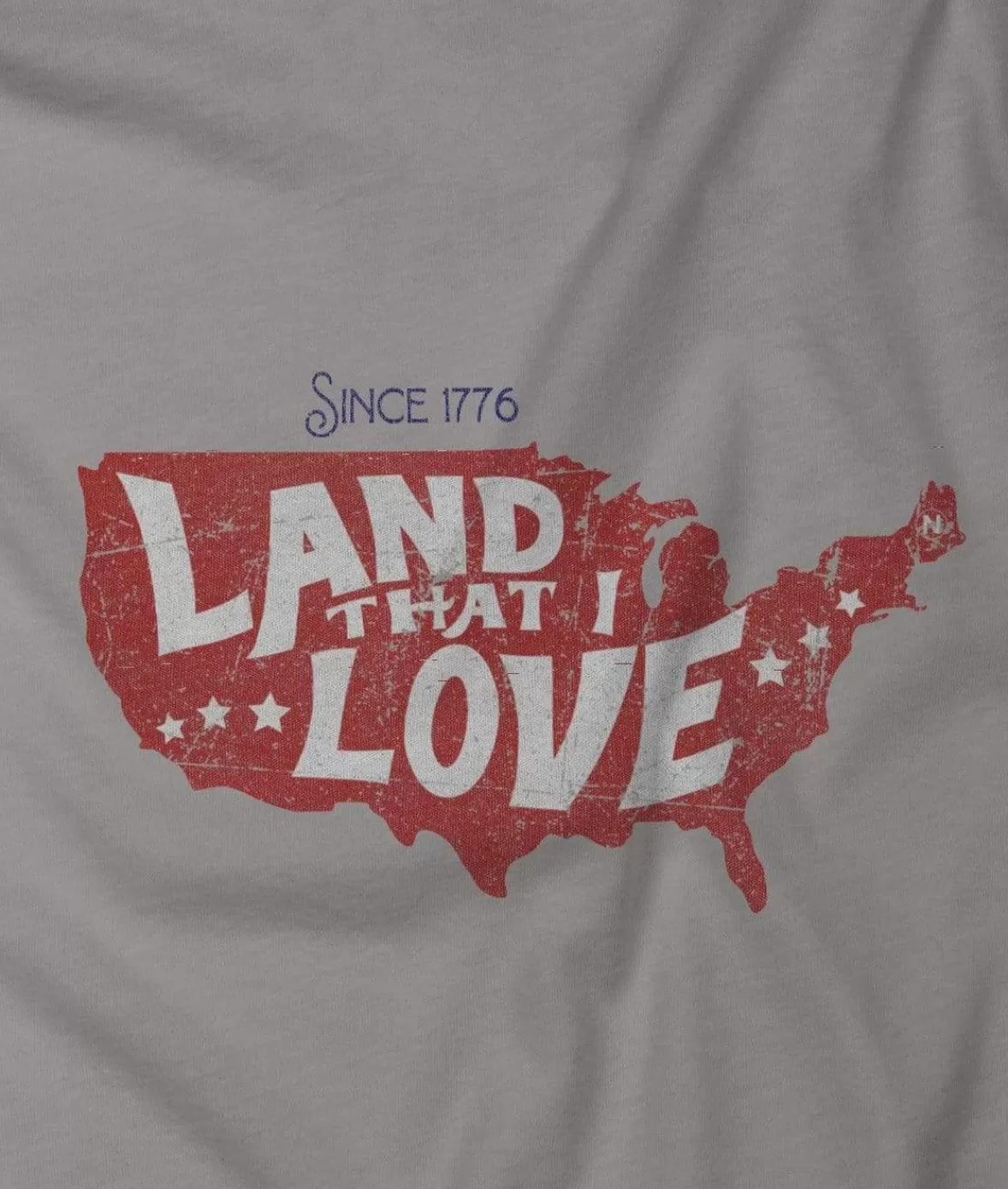 Men'S Ridiculously Soft Lightweight Graphic Tee | Land That I Love | Nayked Apparel Cheap