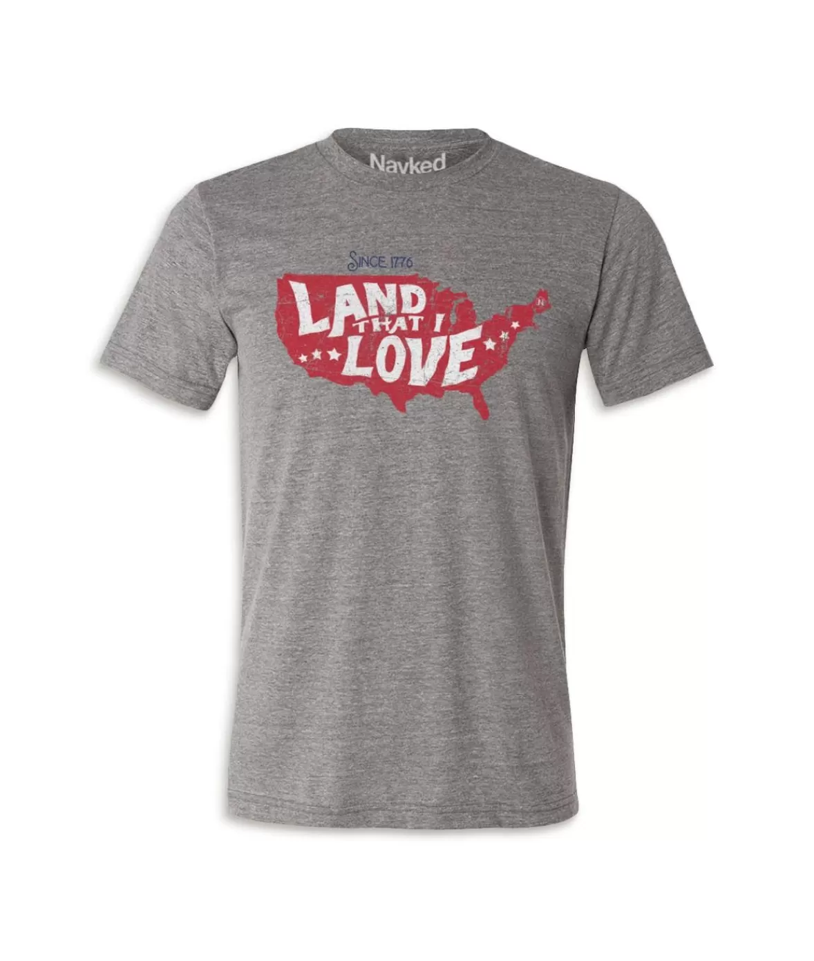 Men'S Ridiculously Soft Lightweight Graphic Tee | Land That I Love | Nayked Apparel Cheap