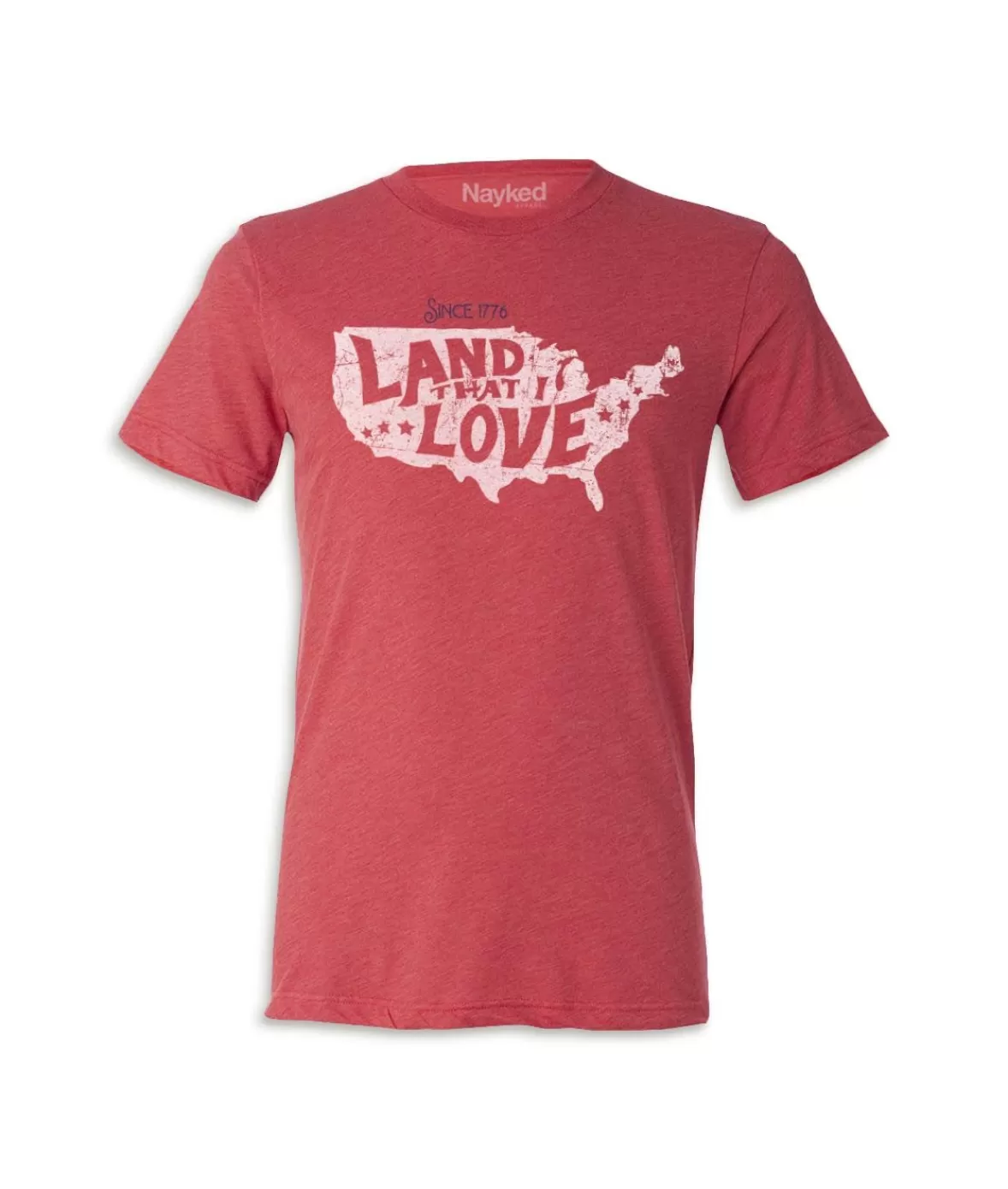Men'S Ridiculously Soft Lightweight Graphic Tee | Land That I Love | Nayked Apparel Cheap