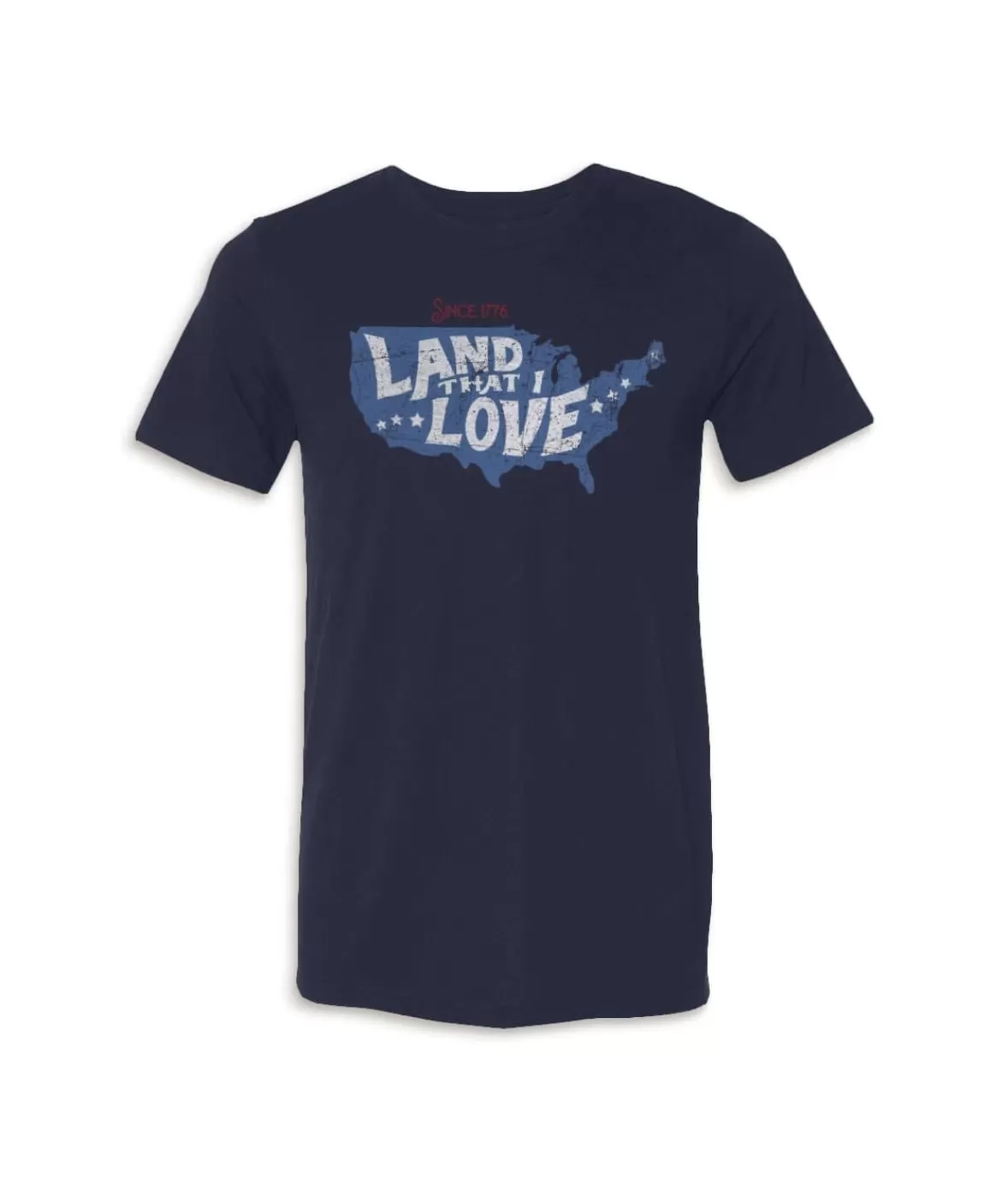 Men'S Ridiculously Soft Lightweight Graphic Tee | Land That I Love | Nayked Apparel Cheap