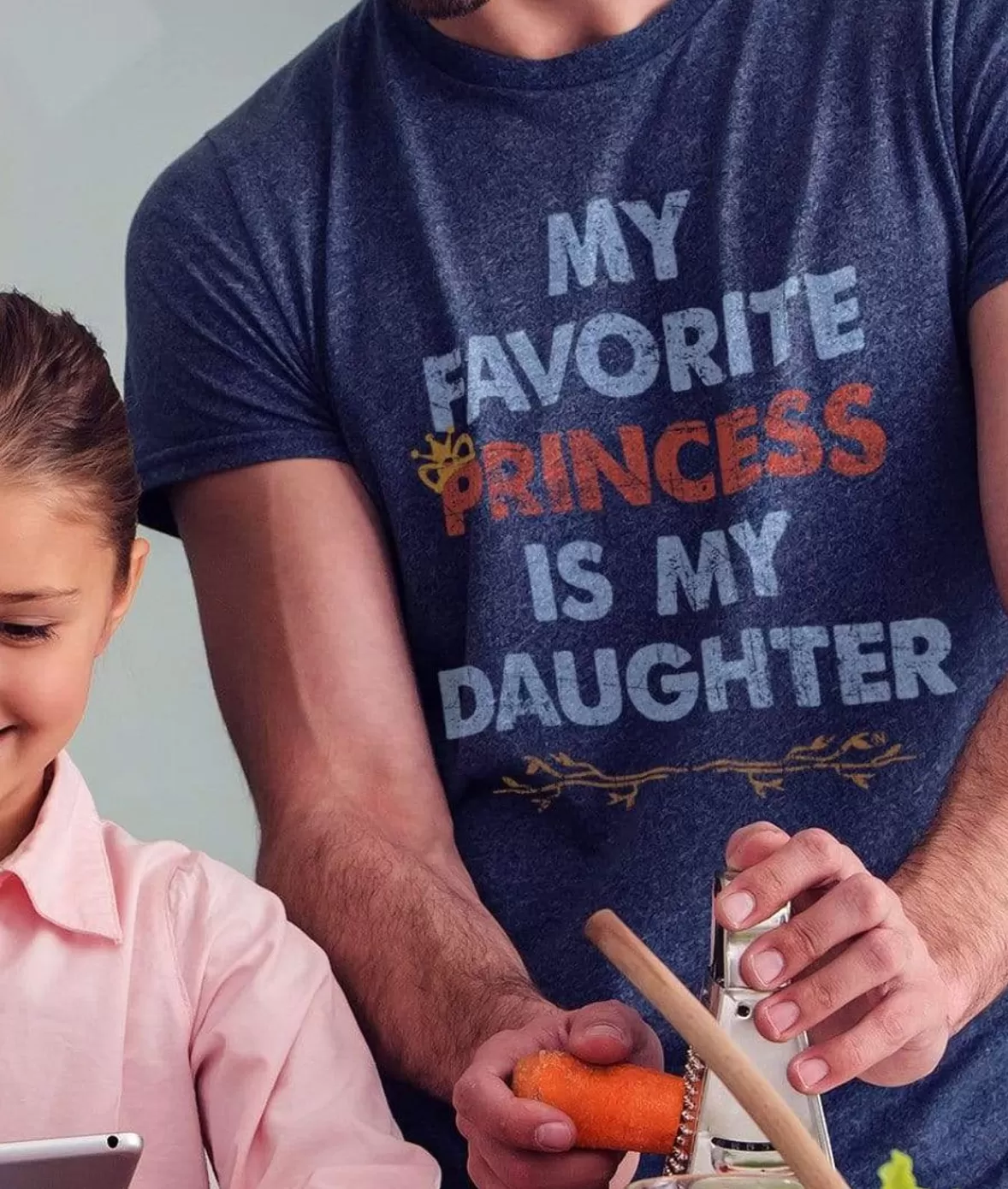 Men'S Ridiculously Soft Lightweight Graphic Tee | My Favorite Princess | Nayked Apparel Hot