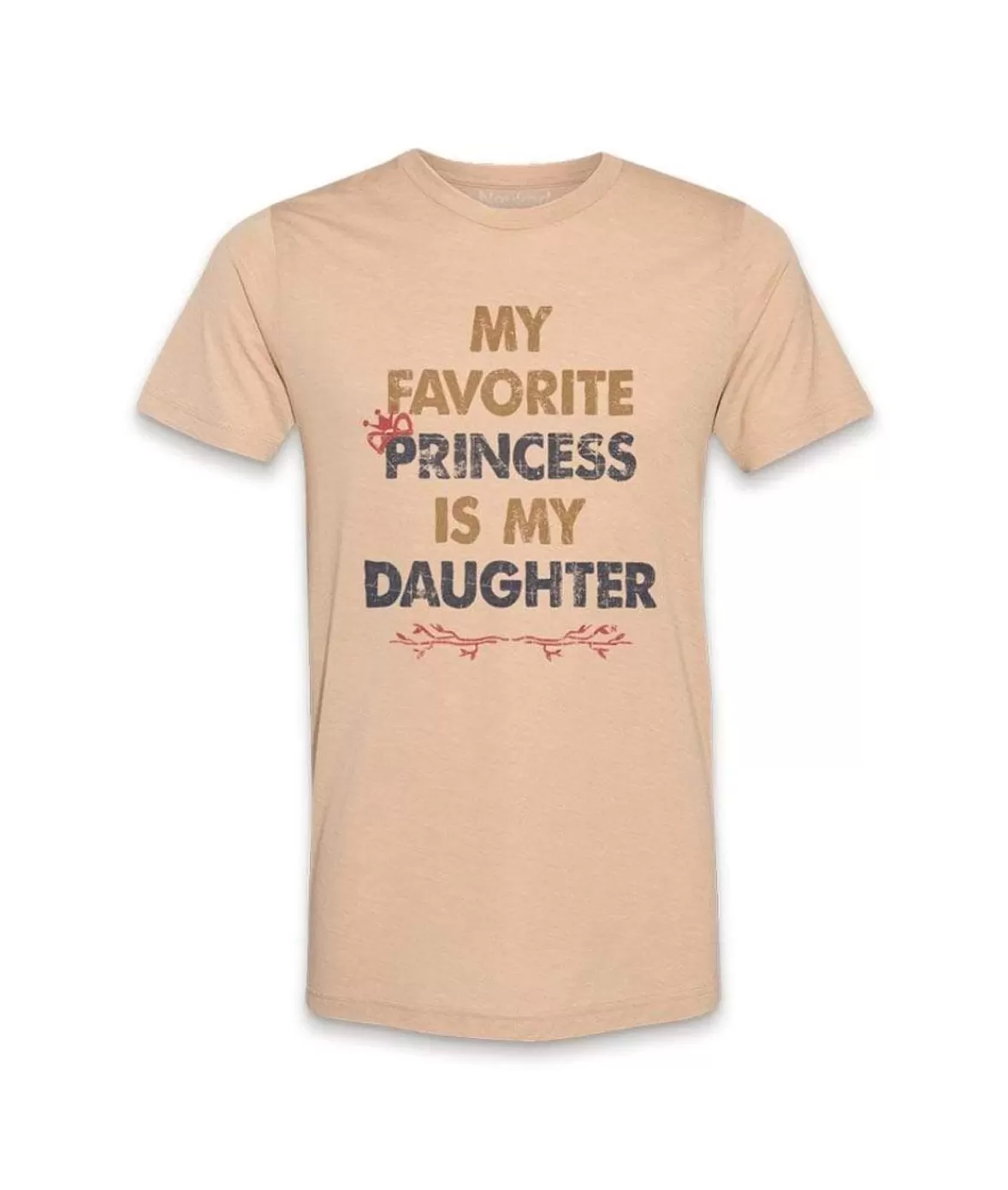 Men'S Ridiculously Soft Lightweight Graphic Tee | My Favorite Princess | Nayked Apparel Hot