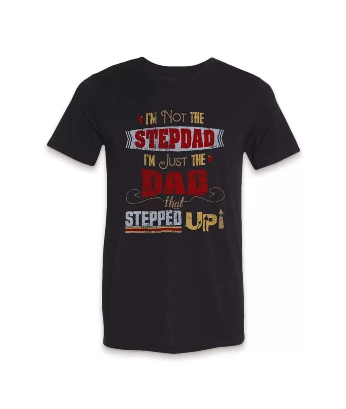 Men'S Ridiculously Soft Lightweight Graphic Tee | The Dad That Stepped Up | Nayked Apparel Flash Sale
