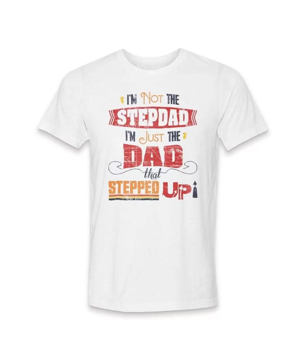 Men'S Ridiculously Soft Lightweight Graphic Tee | The Dad That Stepped Up | Nayked Apparel Flash Sale