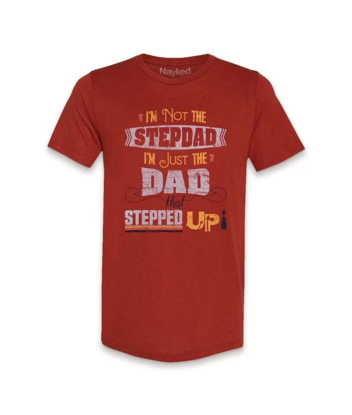 Men'S Ridiculously Soft Lightweight Graphic Tee | The Dad That Stepped Up | Nayked Apparel Flash Sale