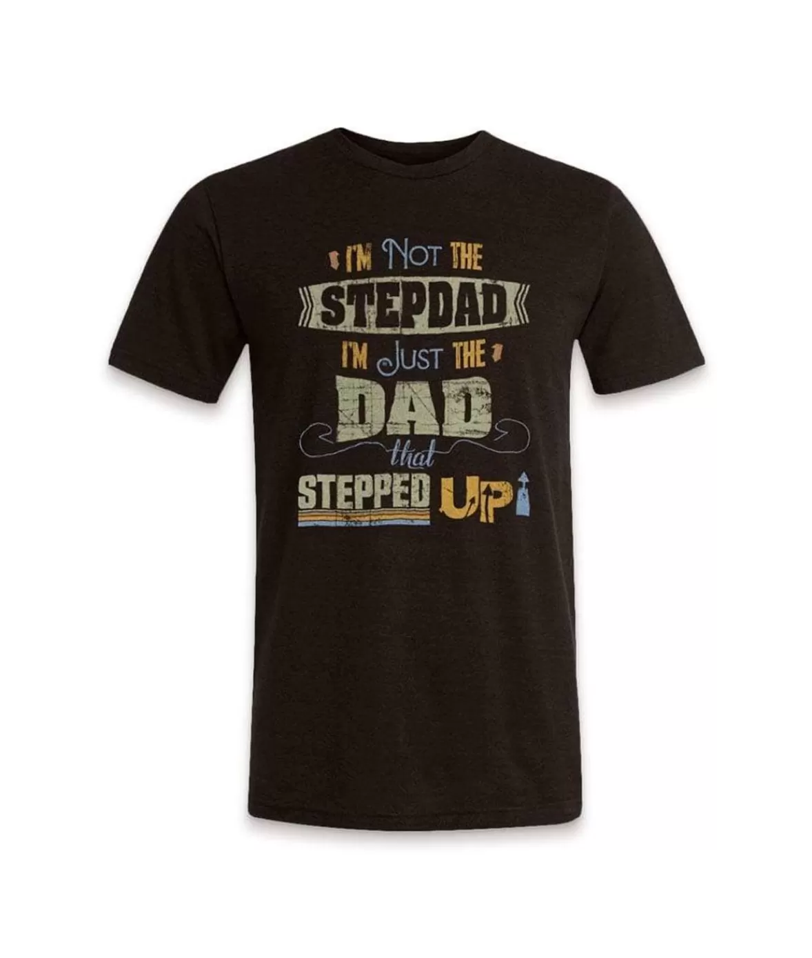 Men'S Ridiculously Soft Lightweight Graphic Tee | The Dad That Stepped Up | Nayked Apparel Flash Sale