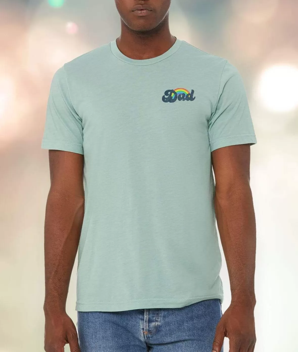 Men'S Ridiculously Soft Lightweight Graphic T-Shirt | Dad Pride | Nayked Apparel Outlet