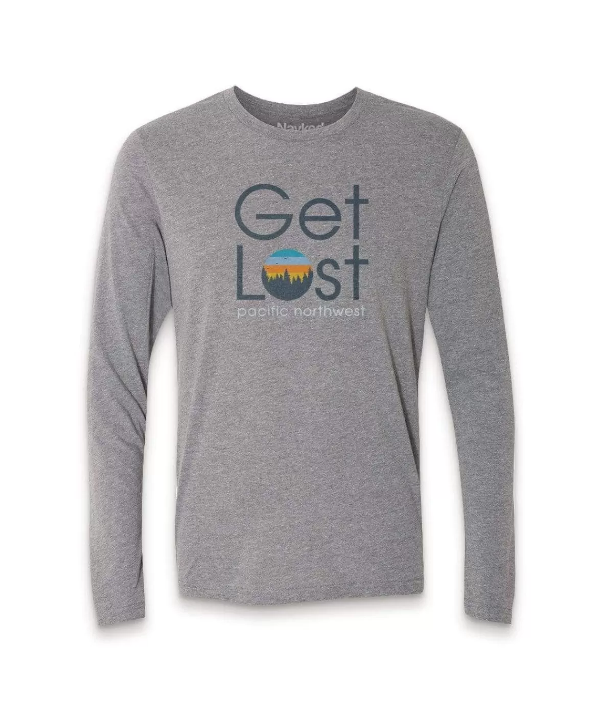 Men'S Ridiculously Soft Lightweight Long Sleeve Graphic Tee | Get Lost | Nayked Apparel Discount