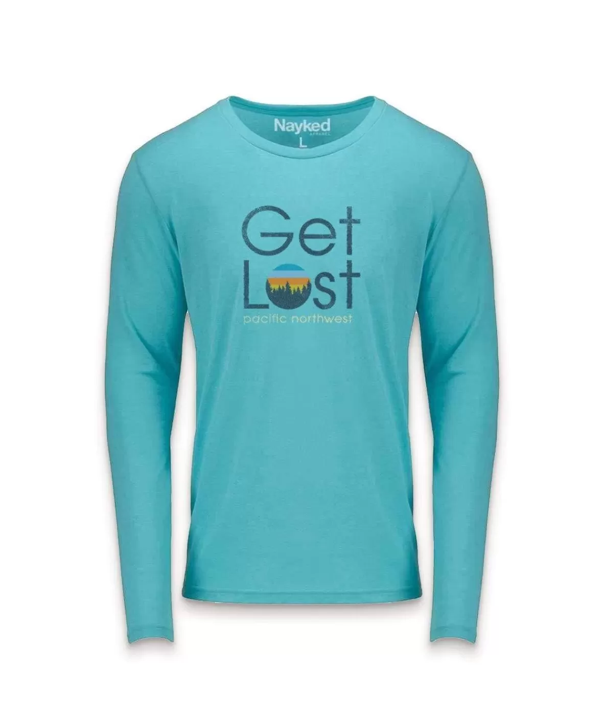 Men'S Ridiculously Soft Lightweight Long Sleeve Graphic Tee | Get Lost | Nayked Apparel Fashion