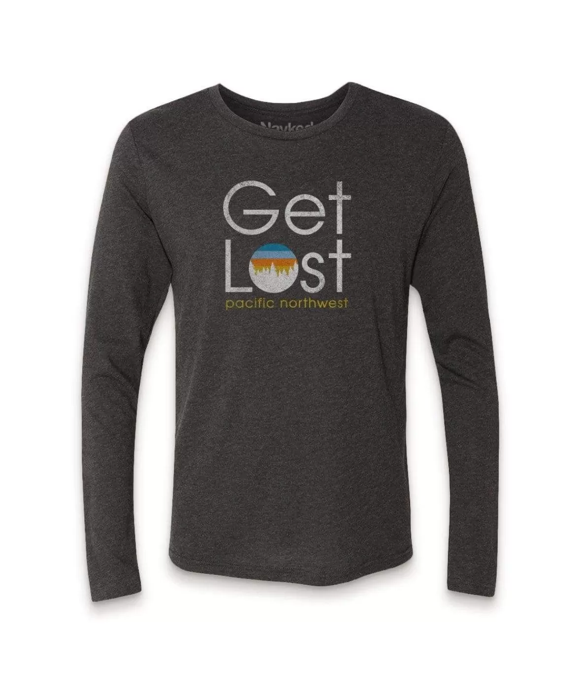 Men'S Ridiculously Soft Lightweight Long Sleeve Graphic Tee | Get Lost | Nayked Apparel Discount