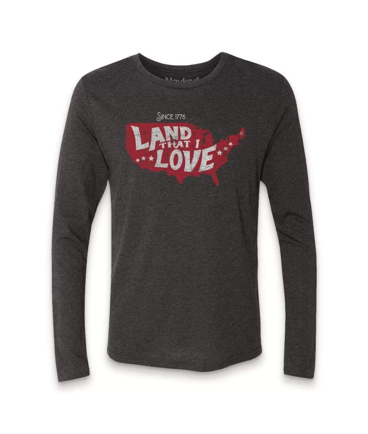 Men'S Ridiculously Soft Lightweight Long Sleeve Graphic Tee | Land That I Love | Nayked Apparel Fashion