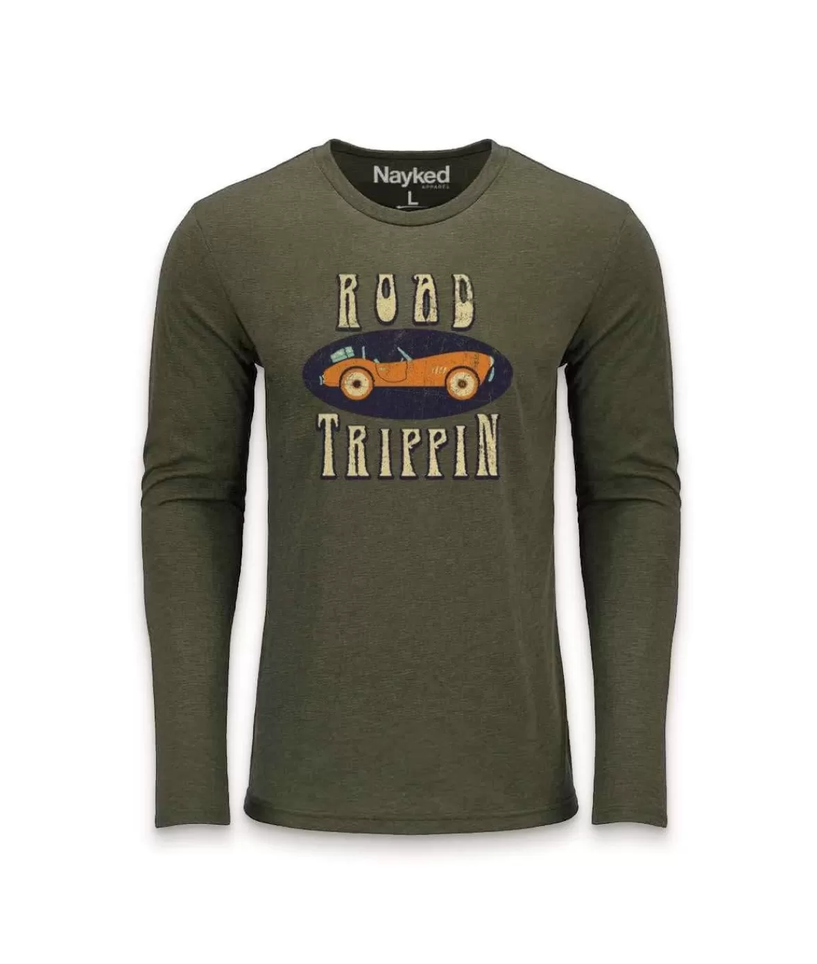 Men'S Ridiculously Soft Lightweight Long Sleeve Graphic Tee | Road Trippin | Nayked Apparel Flash Sale