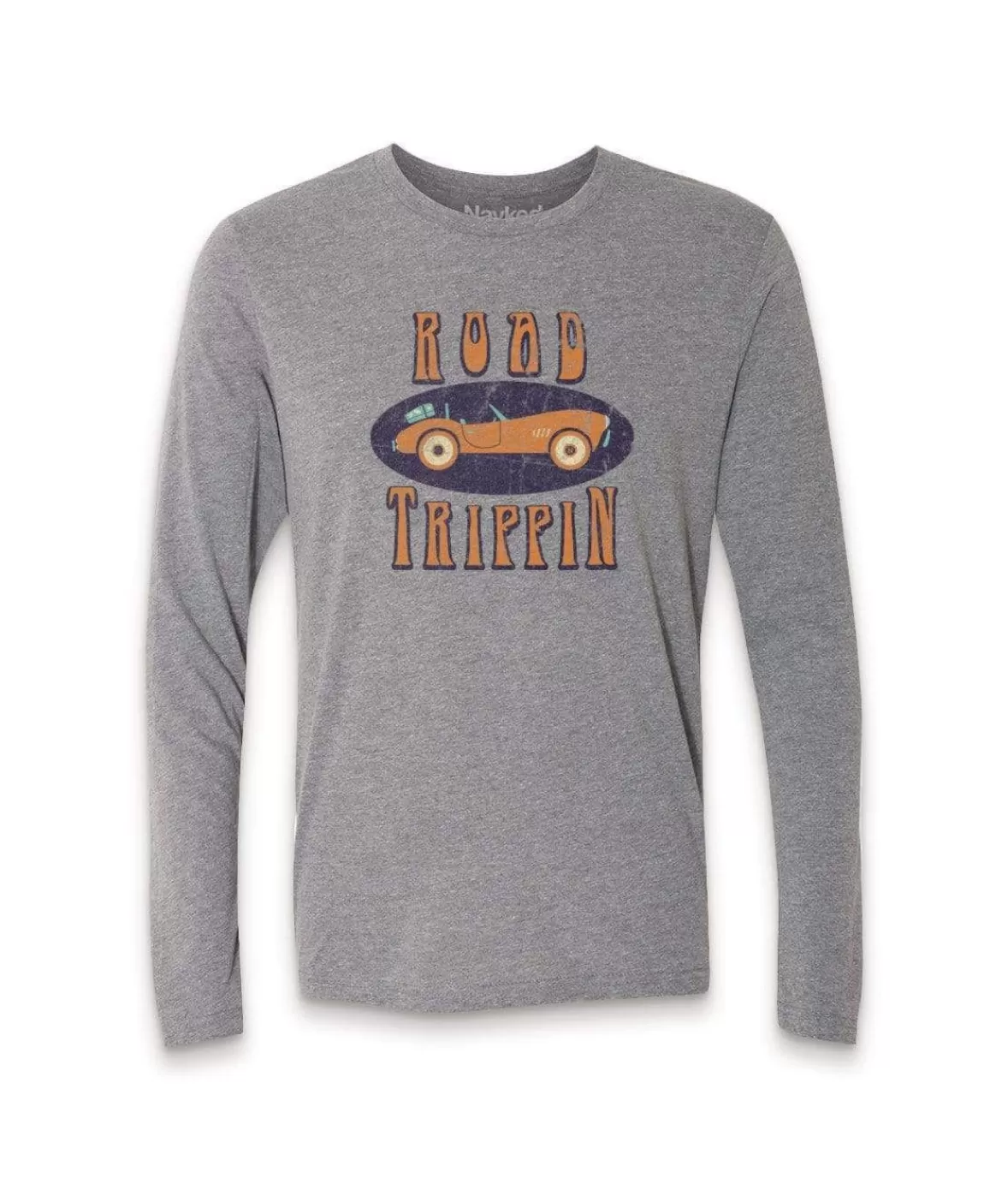 Men'S Ridiculously Soft Lightweight Long Sleeve Graphic Tee | Road Trippin | Nayked Apparel Flash Sale