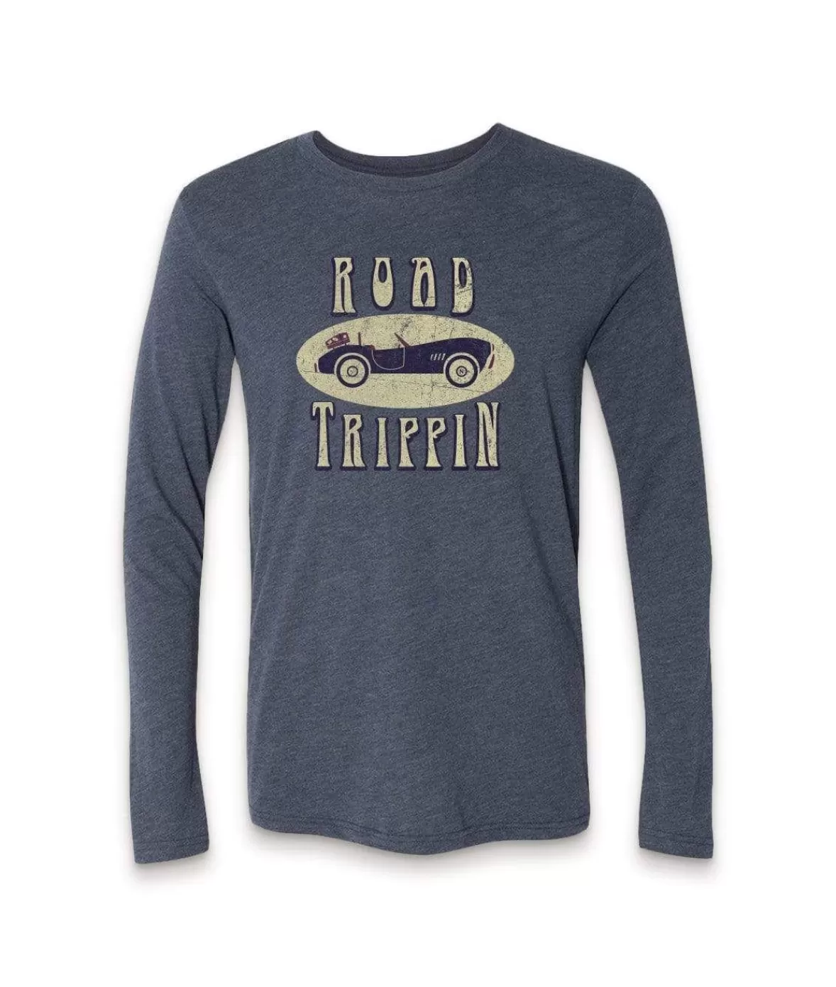 Men'S Ridiculously Soft Lightweight Long Sleeve Graphic Tee | Road Trippin | Nayked Apparel Shop