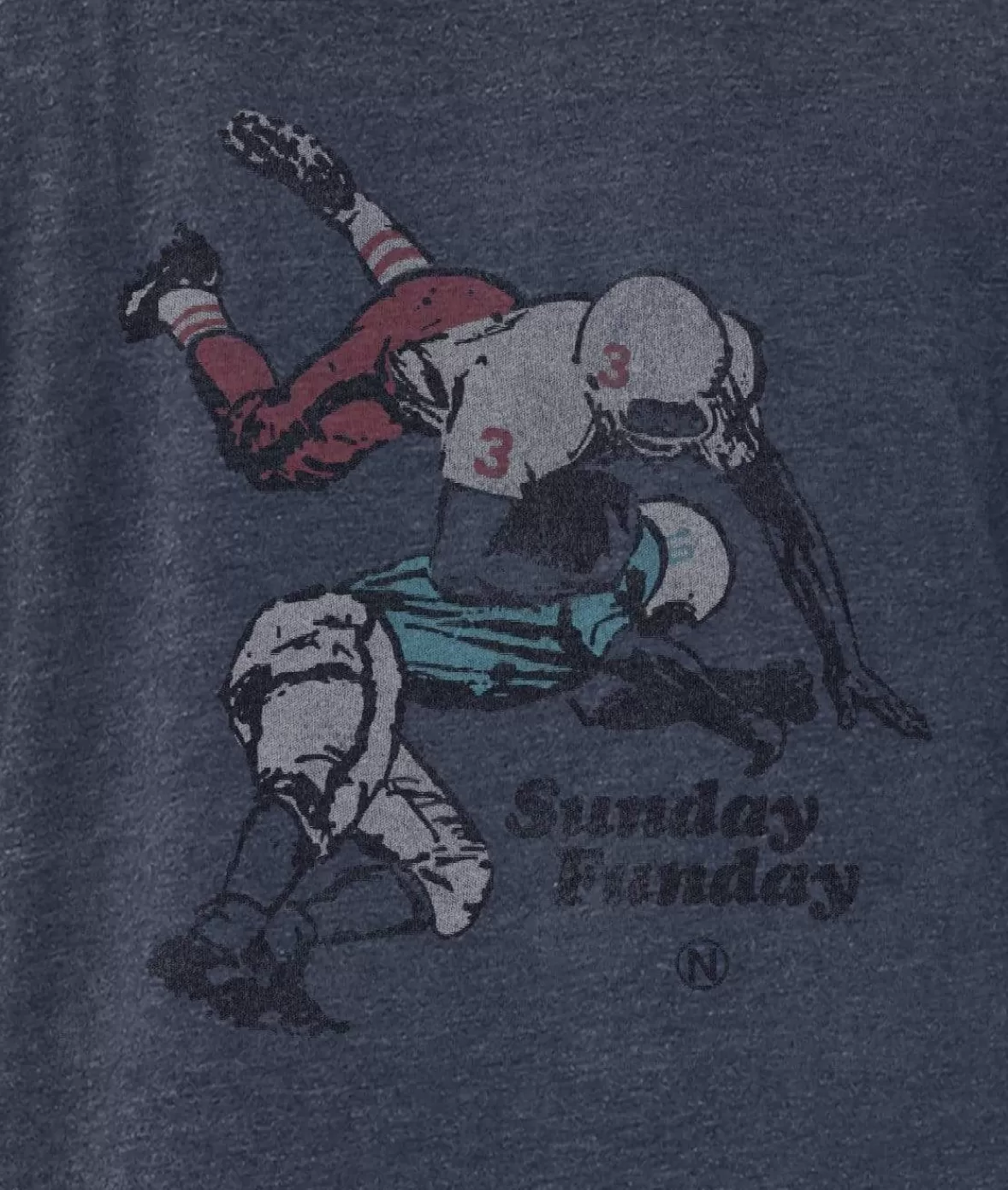 Men'S Ridiculously Soft Lightweight Long Sleeve Graphic Tee | Sunday Funday | Nayked Apparel Clearance