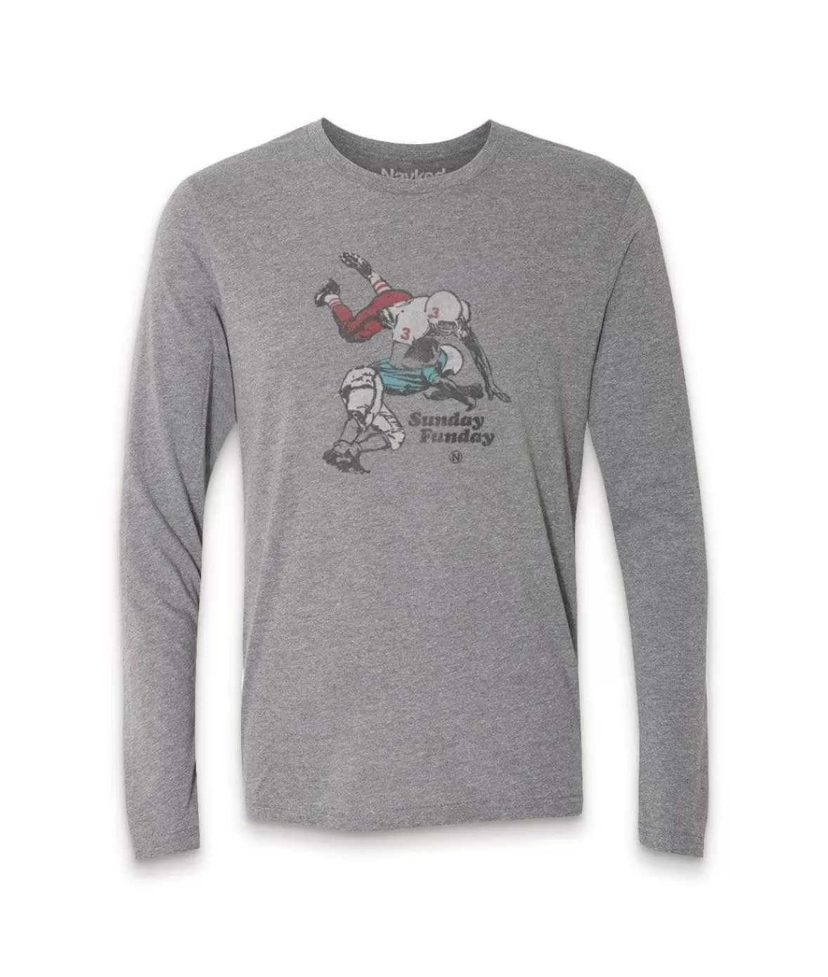 Men'S Ridiculously Soft Lightweight Long Sleeve Graphic Tee | Sunday Funday | Nayked Apparel Clearance