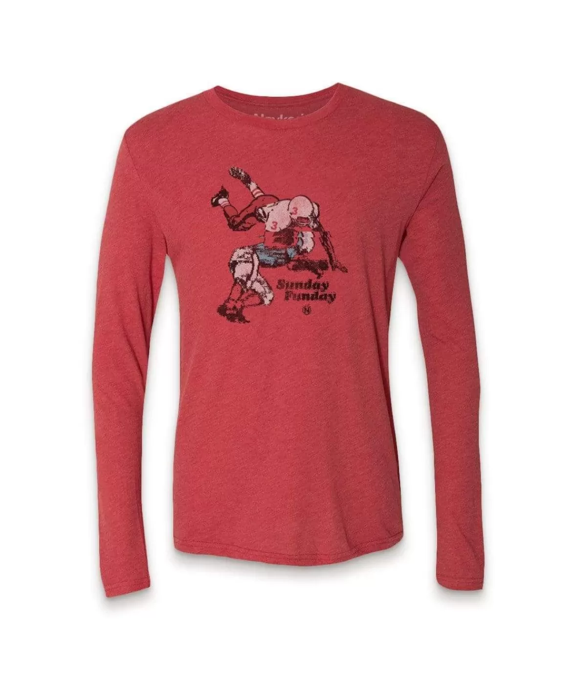 Men'S Ridiculously Soft Lightweight Long Sleeve Graphic Tee | Sunday Funday | Nayked Apparel Clearance