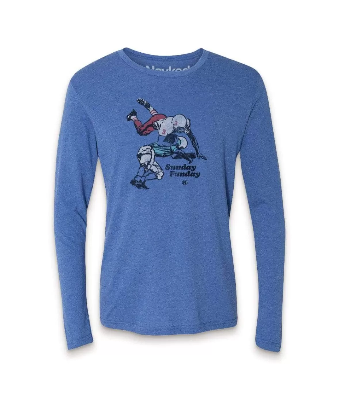 Men'S Ridiculously Soft Lightweight Long Sleeve Graphic Tee | Sunday Funday | Nayked Apparel Clearance