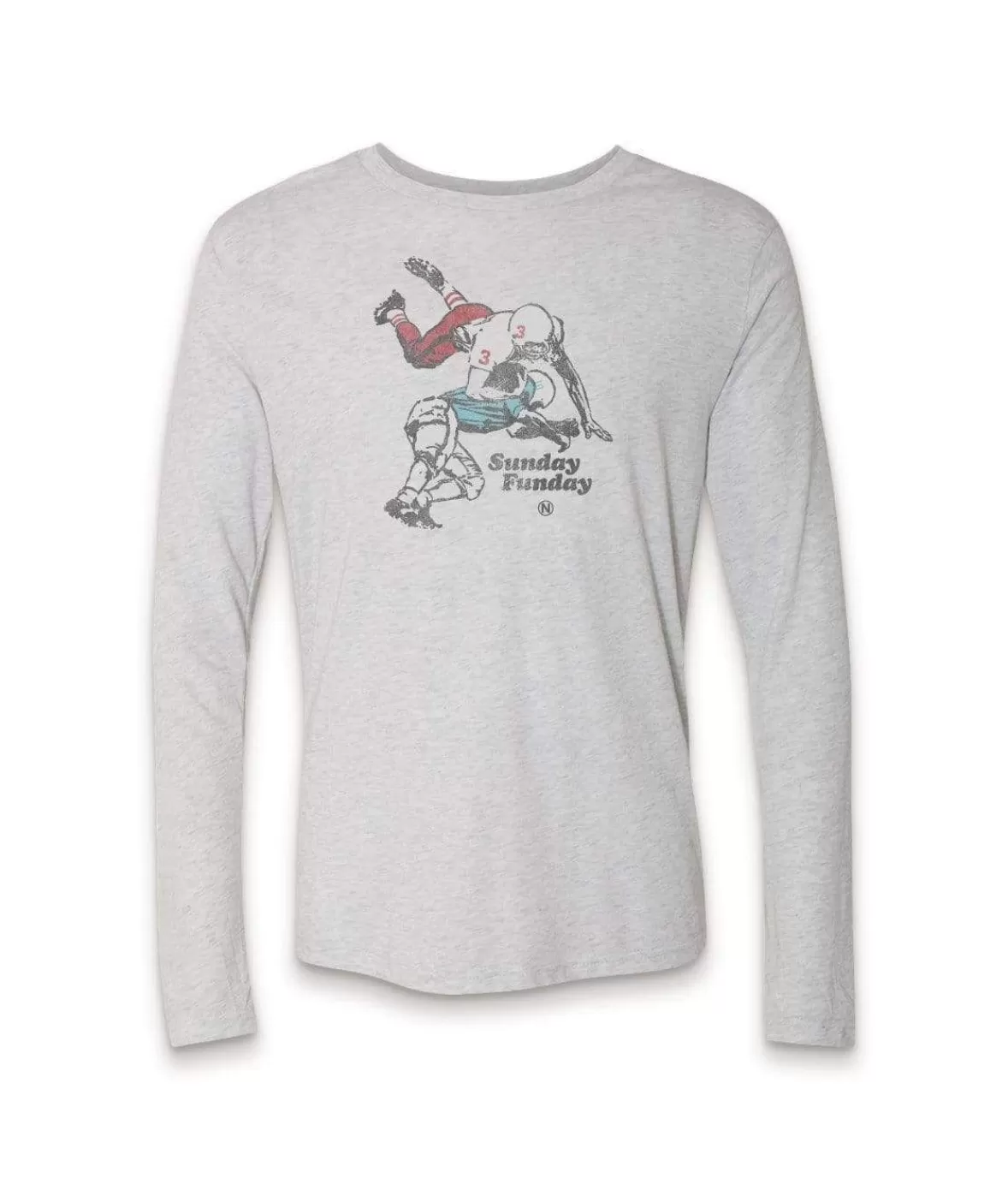 Men'S Ridiculously Soft Lightweight Long Sleeve Graphic Tee | Sunday Funday | Nayked Apparel Clearance