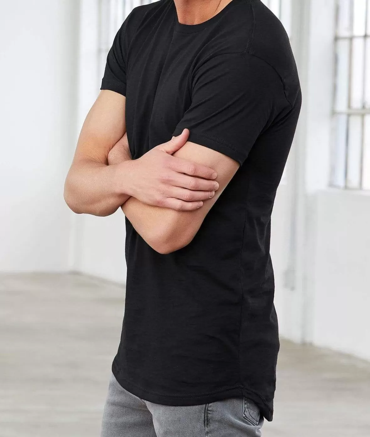 Men'S Ridiculously Soft Longline Tee | Nayked Apparel Sale