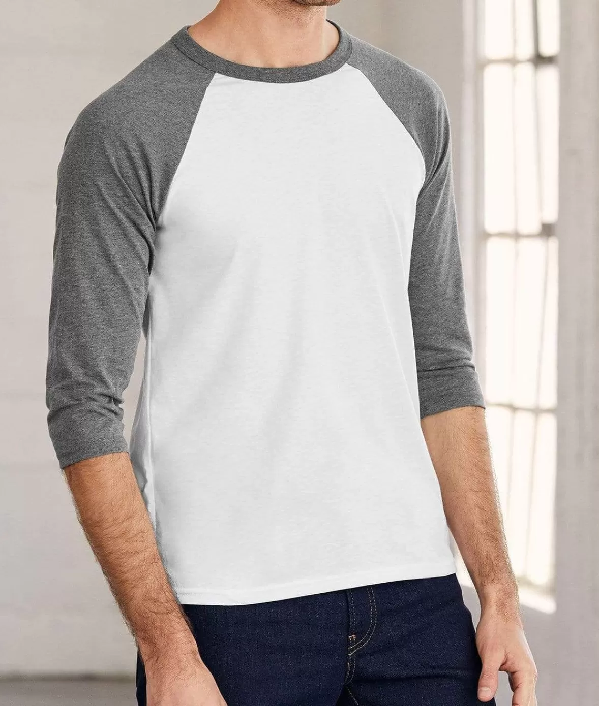 Men'S Ridiculously Soft Midweight Baseball Shirt | Nayked Apparel Clearance