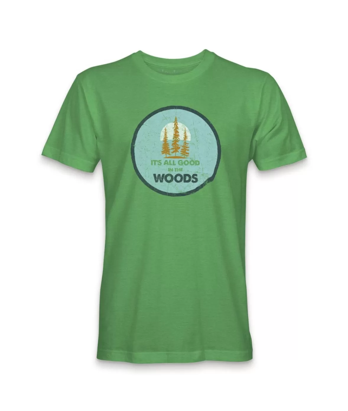 Men'S Ridiculously Soft Midweight Graphic Tee | All Good In The Woods | Nayked Apparel New