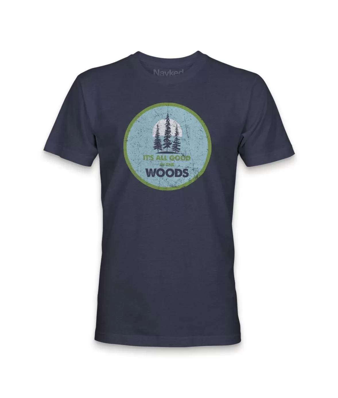 Men'S Ridiculously Soft Midweight Graphic Tee | All Good In The Woods | Nayked Apparel New