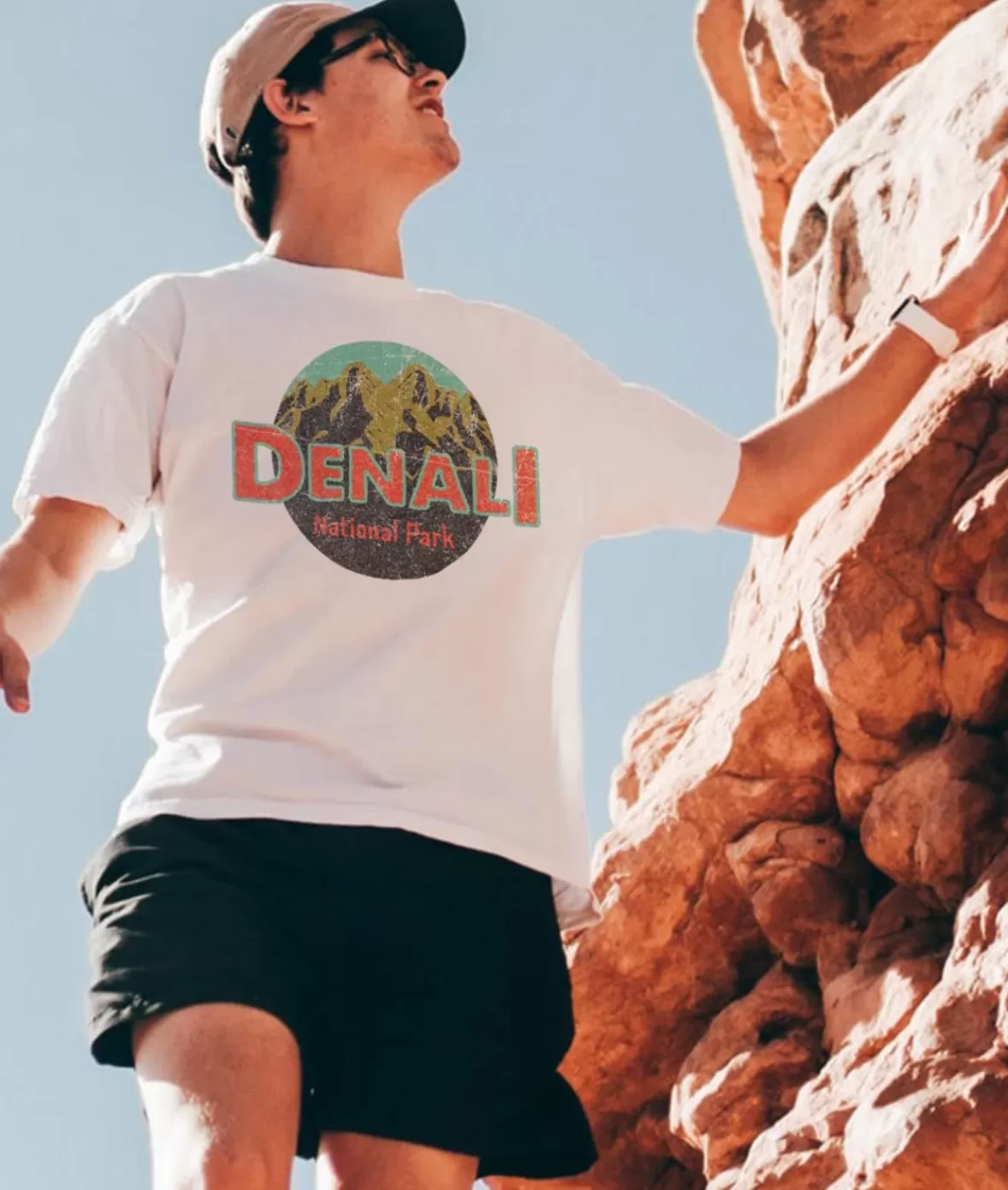 Men'S Ridiculously Soft Midweight Graphic Tee | Denali National Park | Nayked Apparel Best Sale