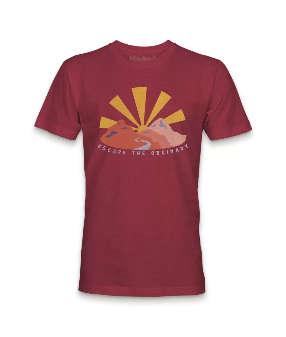 Men'S Ridiculously Soft Midweight Graphic Tee | Escape The Ordinary | Nayked Apparel Fashion