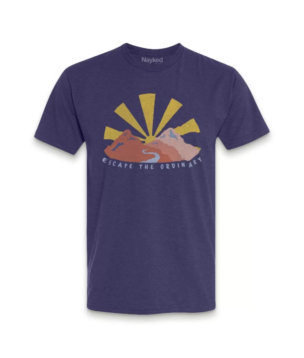Men'S Ridiculously Soft Midweight Graphic Tee | Escape The Ordinary | Nayked Apparel Fashion