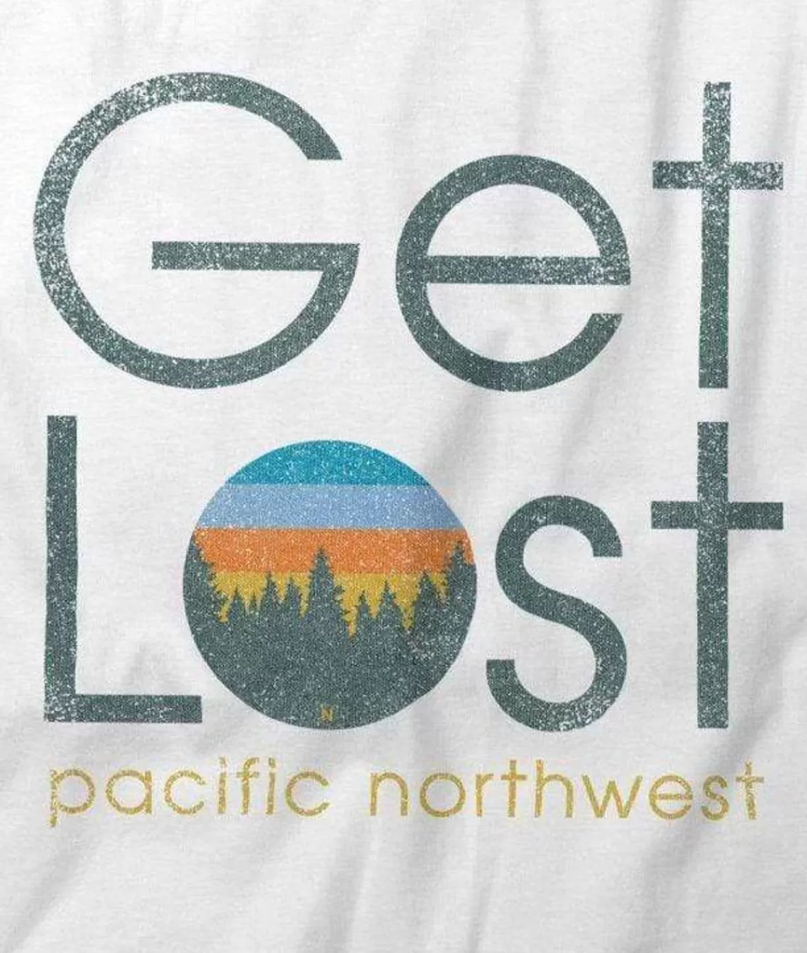 Men'S Ridiculously Soft Midweight Graphic Tee | Get Lost | Nayked Apparel Cheap