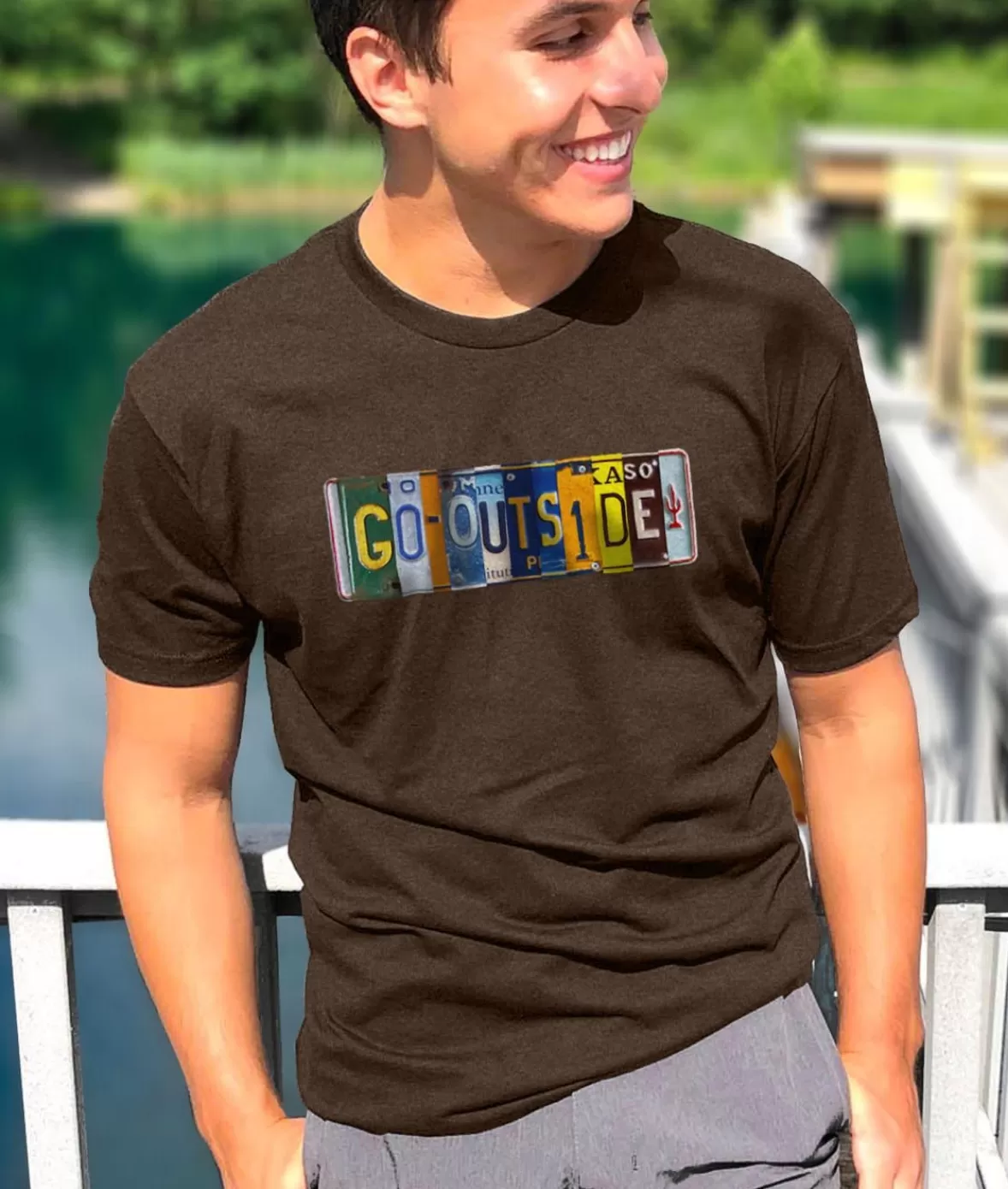 Men'S Ridiculously Soft Midweight Graphic Tee | Go Outside | Nayked Apparel Flash Sale