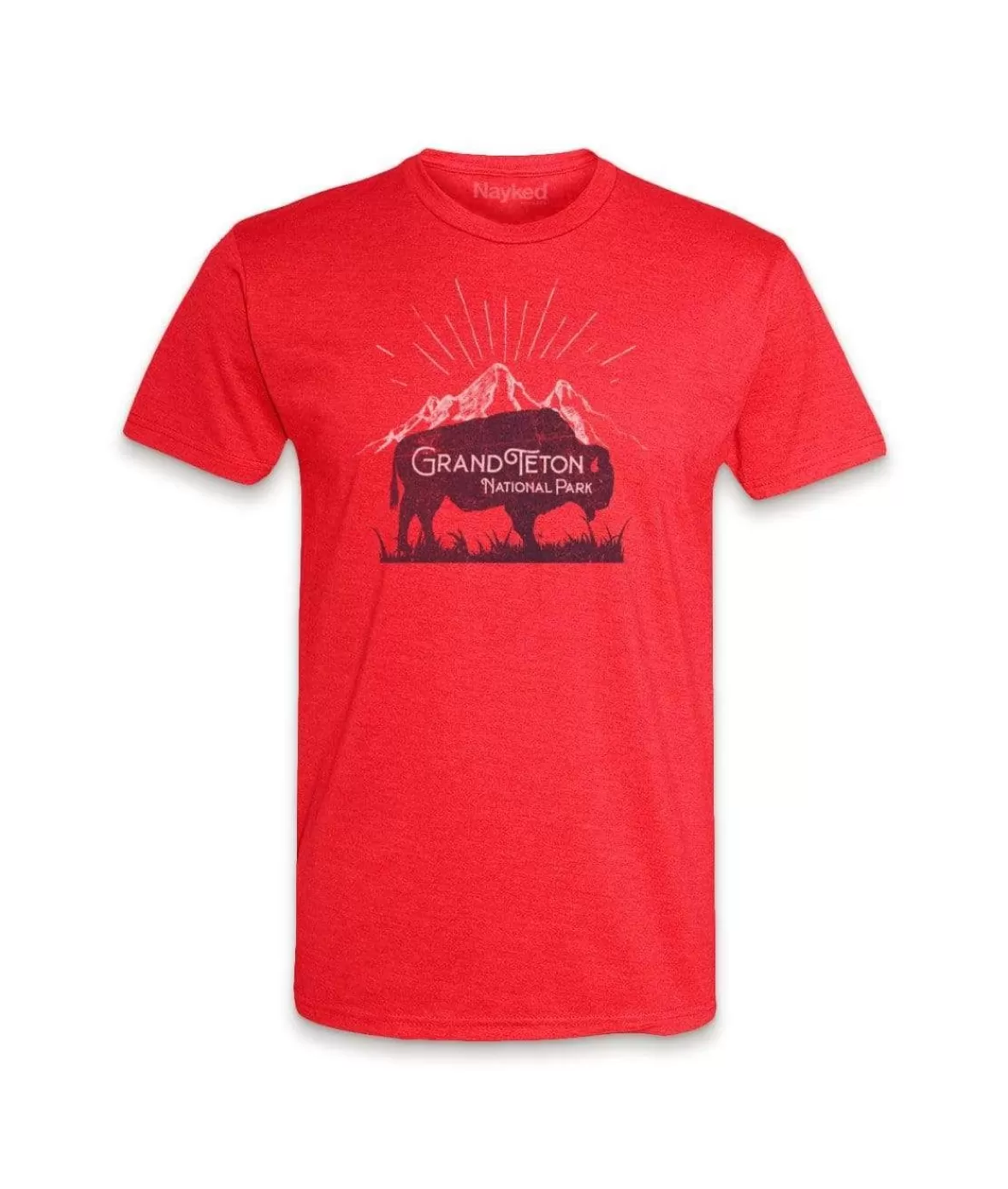Men'S Ridiculously Soft Midweight Graphic Tee | Grand Teton National Park | Nayked Apparel Best