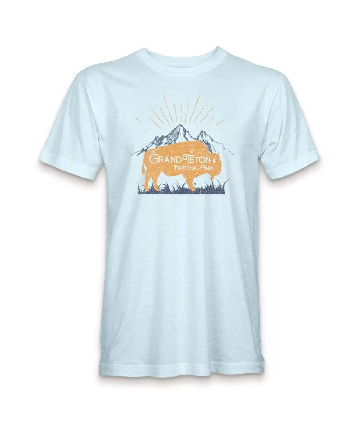 Men'S Ridiculously Soft Midweight Graphic Tee | Grand Teton National Park | Nayked Apparel Best