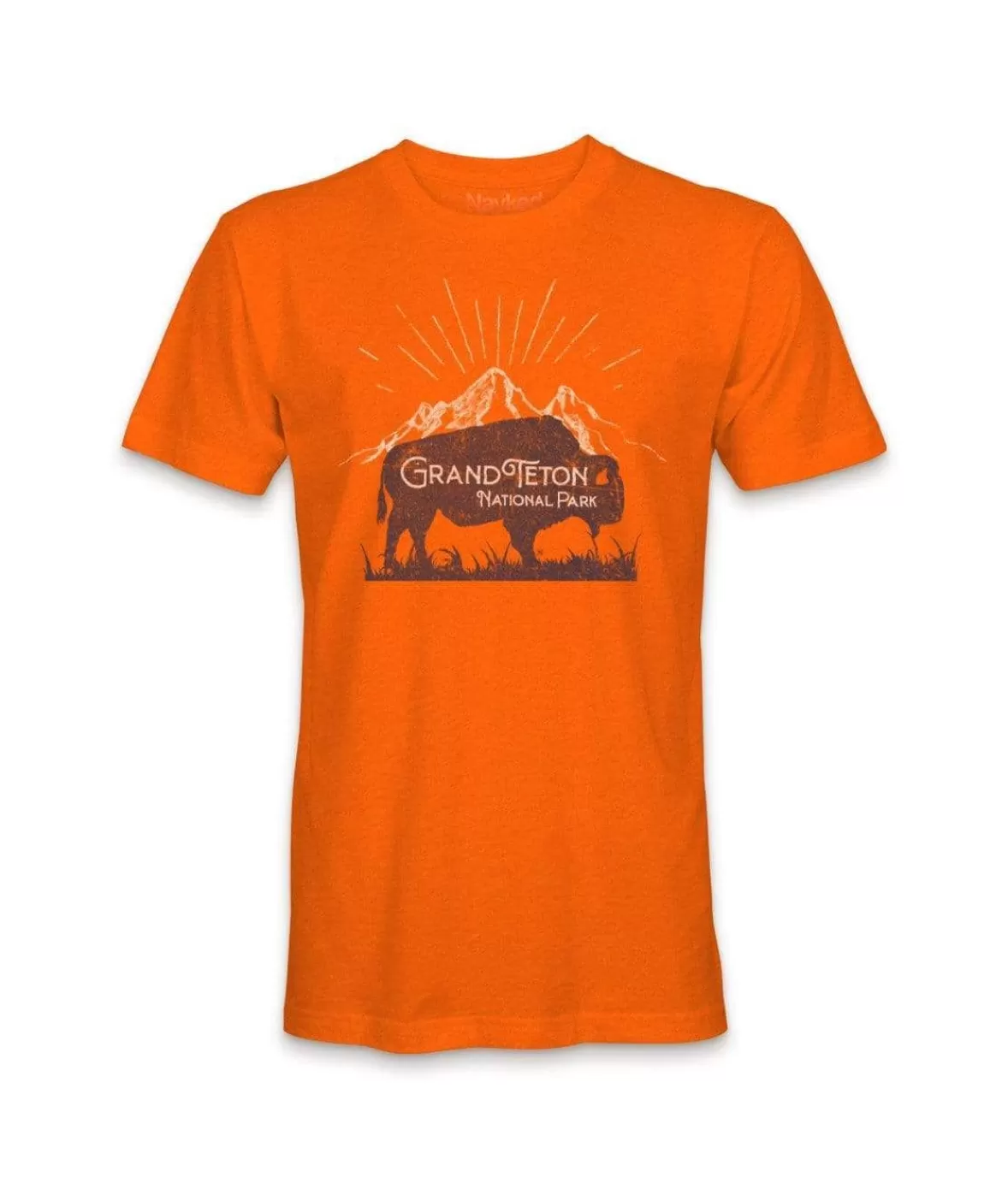 Men'S Ridiculously Soft Midweight Graphic Tee | Grand Teton National Park | Nayked Apparel Best