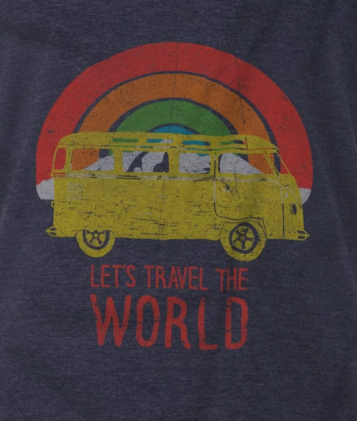 Men'S Ridiculously Soft Midweight Graphic Tee | Let'S Travel The World | Nayked Apparel Cheap