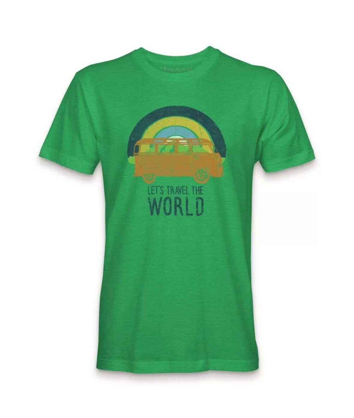 Men'S Ridiculously Soft Midweight Graphic Tee | Let'S Travel The World | Nayked Apparel Fashion