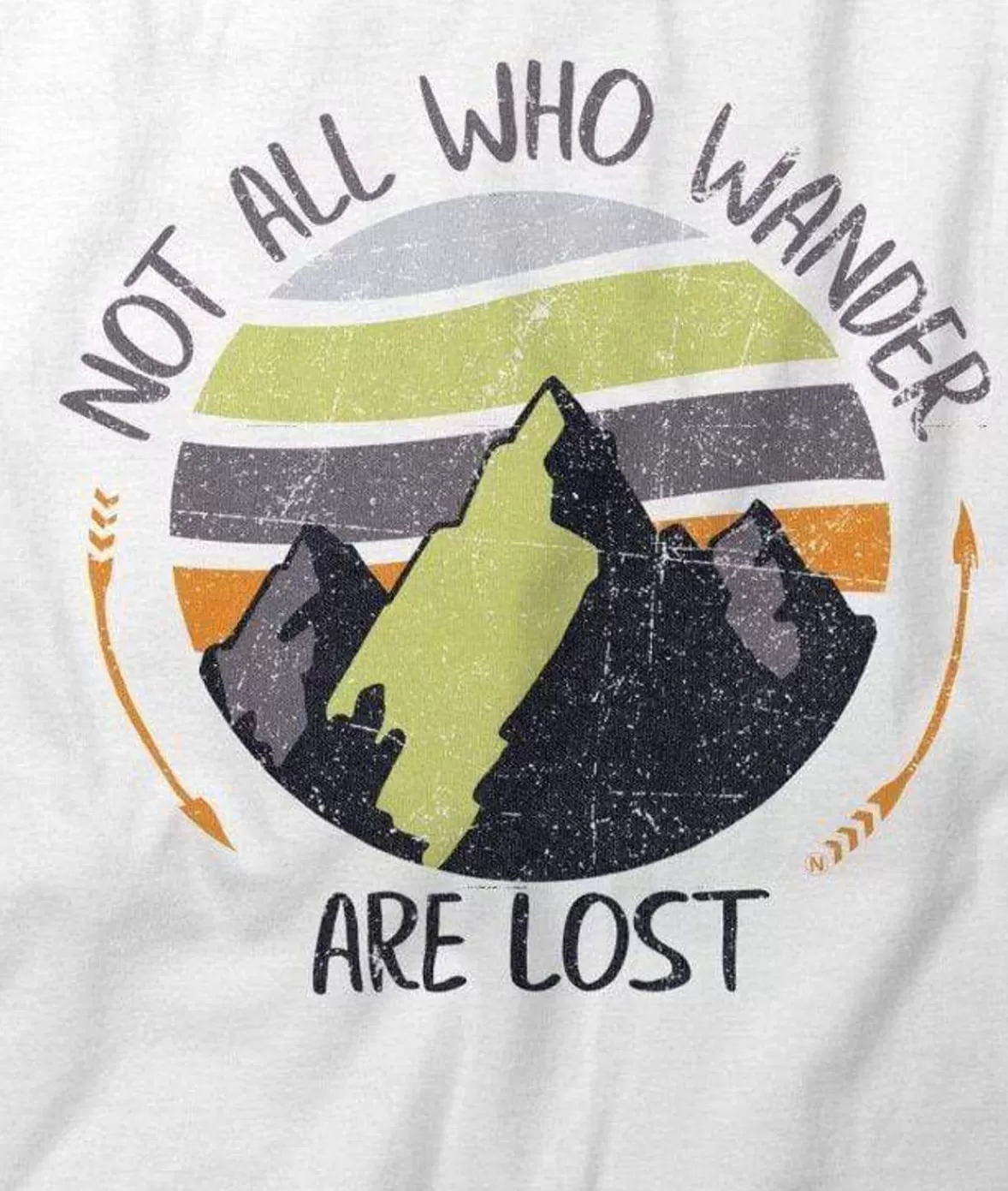 Men'S Ridiculously Soft Midweight Graphic Tee | Not All Who Wander Are Lost | Nayked Apparel Online