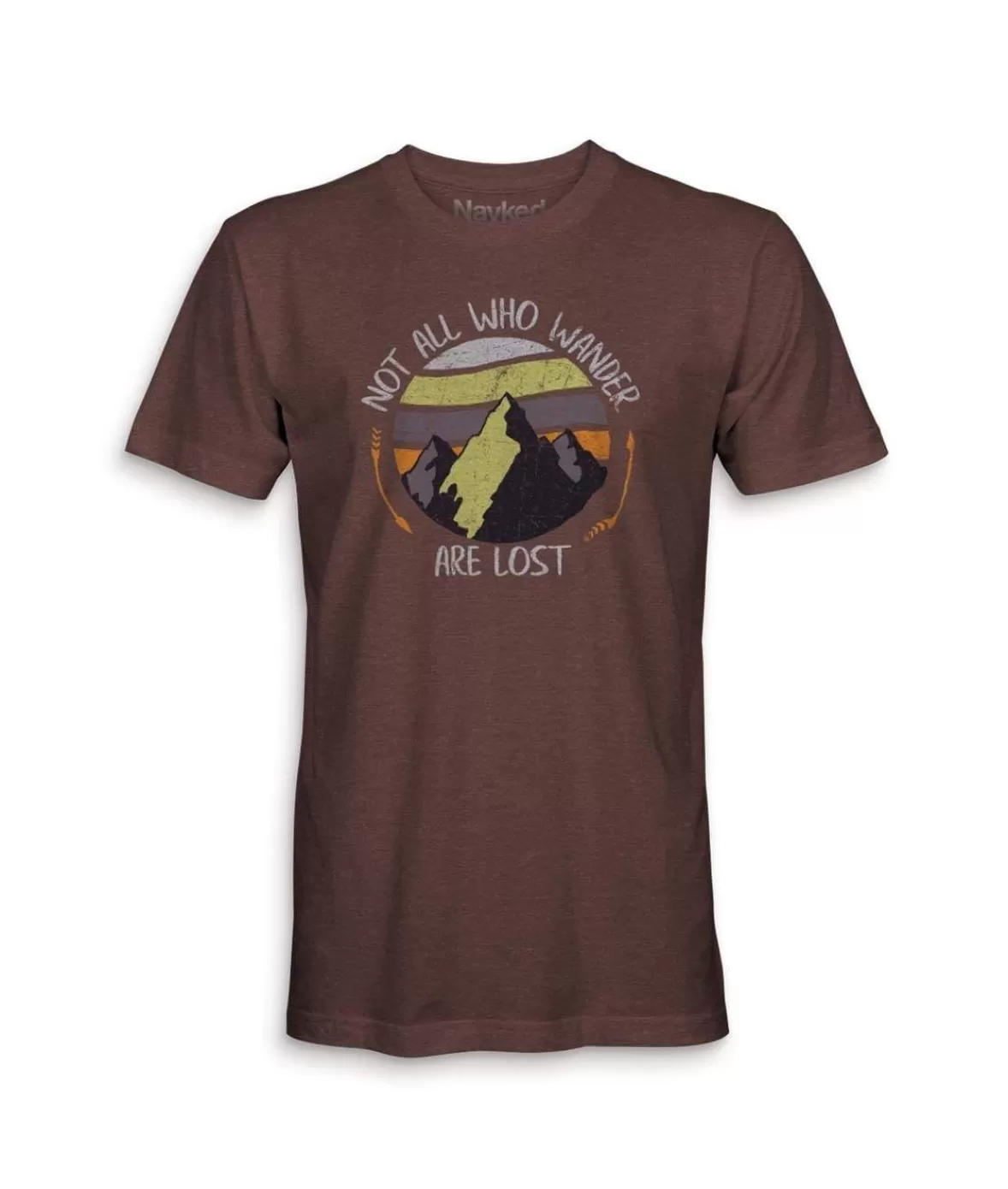 Men'S Ridiculously Soft Midweight Graphic Tee | Not All Who Wander Are Lost | Nayked Apparel Online