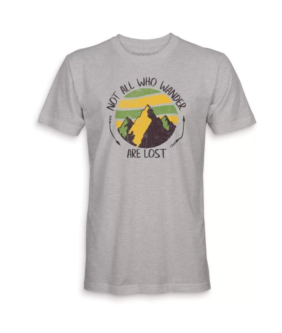 Men'S Ridiculously Soft Midweight Graphic Tee | Not All Who Wander Are Lost | Nayked Apparel Online