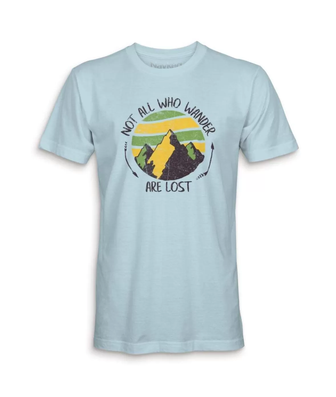 Men'S Ridiculously Soft Midweight Graphic Tee | Not All Who Wander Are Lost | Nayked Apparel Online