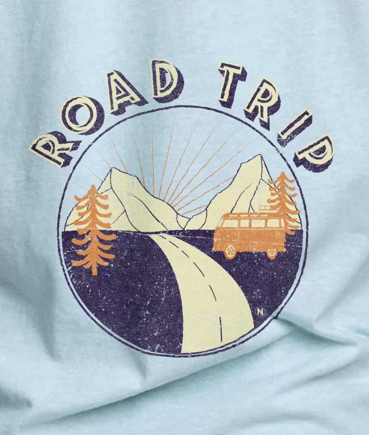 Men'S Ridiculously Soft Midweight Graphic Tee | Road Trip | Nayked Apparel Discount